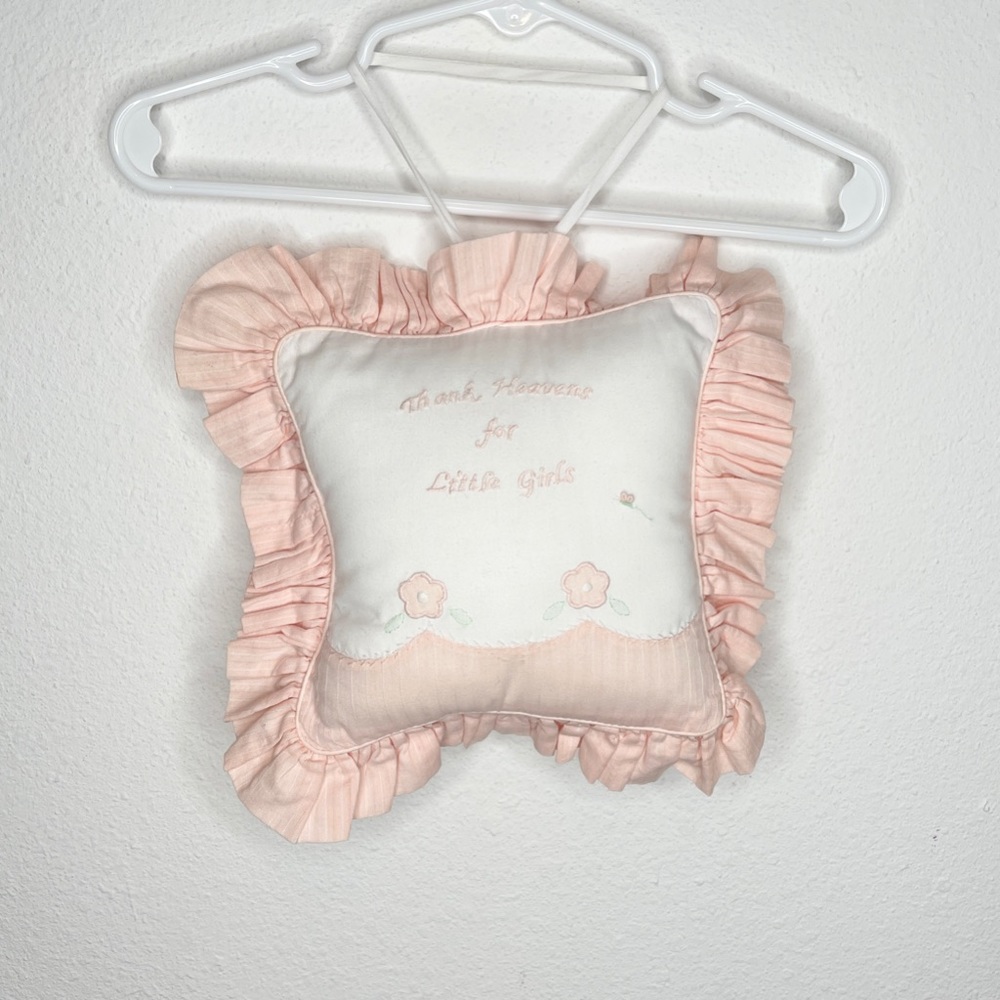 hand embroidered musical hanging pillow petit ami